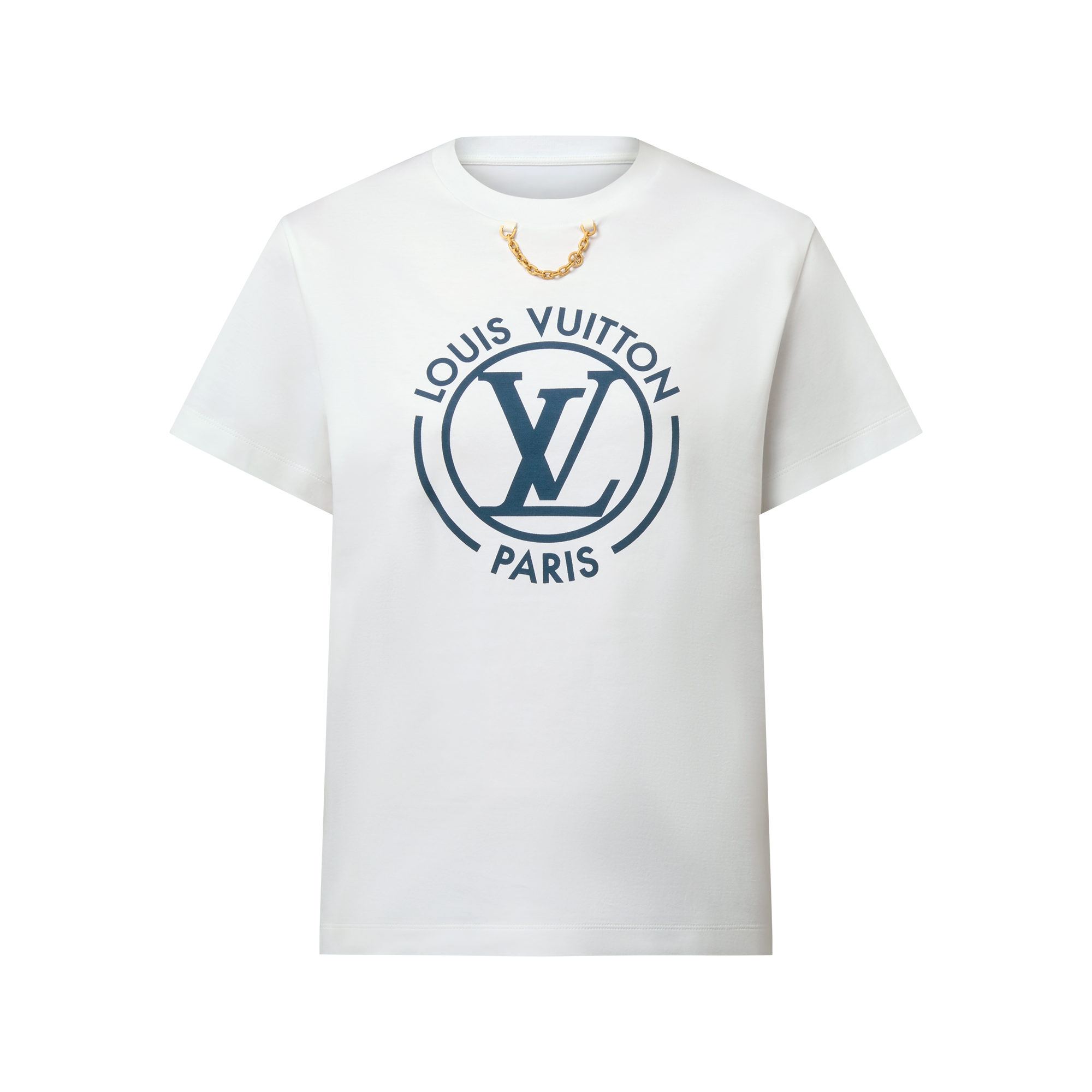 Camiseta com LV Circle Flocado - Ready-to-Wear | LOUIS VUITTON ®